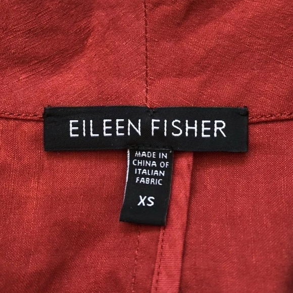Eileen Fisher Italian Linen Blend Peplum Jacket | XS - Picture 6 of 11